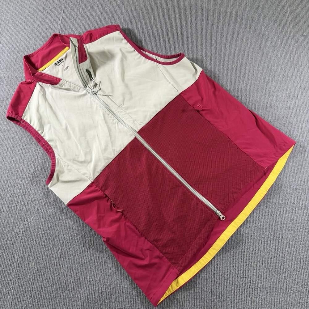 Bonobos‎ Fielder Golf Vest Vented Mens Medium Pink Outdoor Outerwear Zip Up